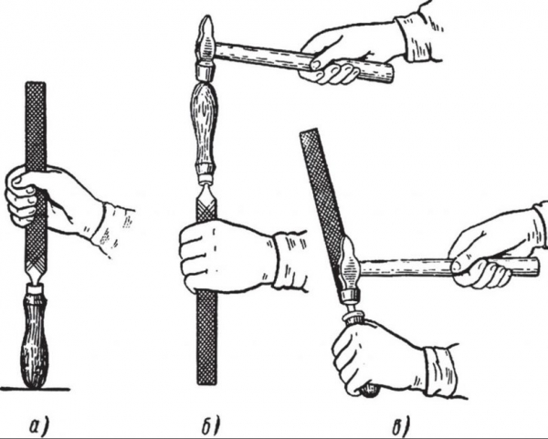 Простая и надежная ручка для напильника — Вы удивитесь такому способу ?
